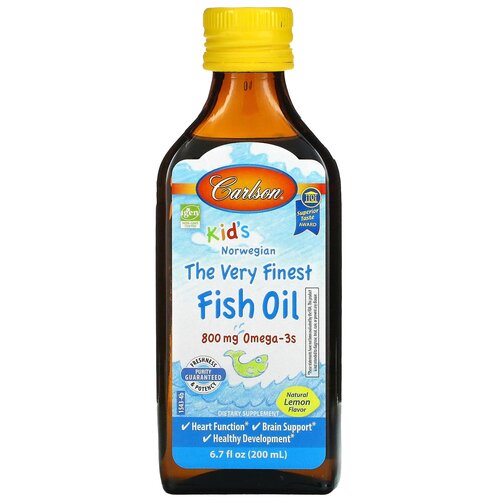 фото Kid’s The Very Finest Fish Oil д/вн. приема фл., 800 мг, 200 мл, лимон