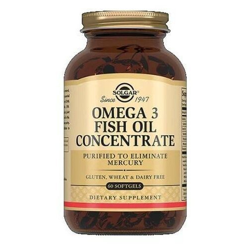 фото Solgar Omega-3 Fish Oil Concentrate капс., 200 г, 60 шт.