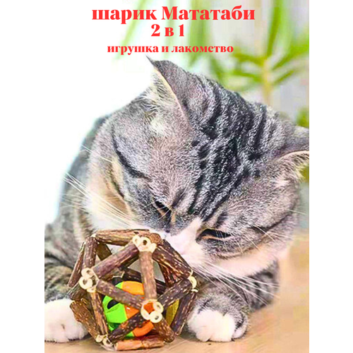 фото Игрушка для кошек мататаби с мятой 2в1