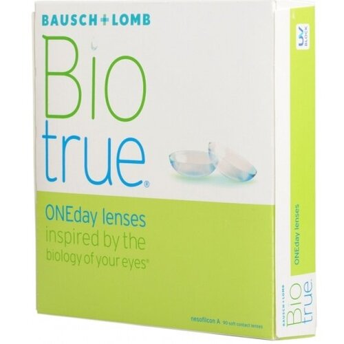 фото Контактные линзы Bausch & Lomb Biotrue ONEday, 90 шт., R 8,6, D -5,5, 1 уп.