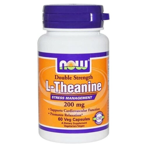 фото NOW Theanine 200mg 60 vcaps