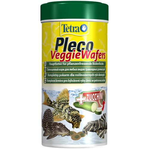 фото Сухой корм  для  рыб Tetra Pleco Veggie Wafers, 250 мл, 110 г