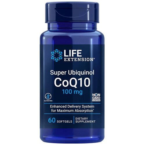 фото Super Ubiquinol CoQ10 100 мг 60 капсул (Life Extension)