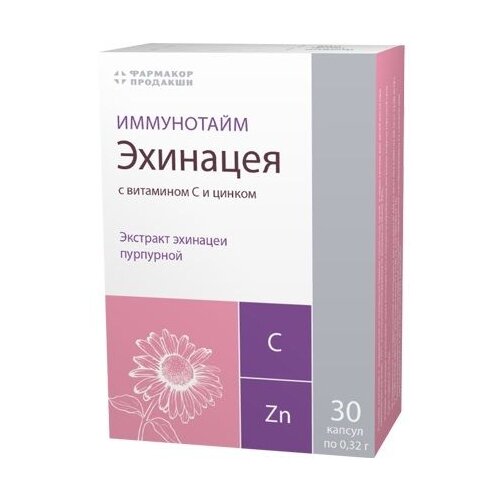 фото Иммунотайм Эхинацея с витамином С и цинком капс., 30 шт.