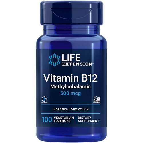 фото Пастилки Life Extension Vitamin B12, 50 г, 500 мкг, 100 шт.