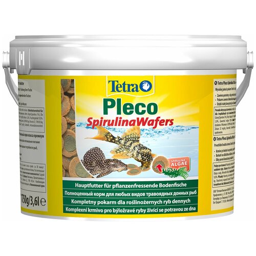 фото Сухой корм  для  рыб Tetra Pleco Spirulina Wafers, 3.6 л, 1.75 кг