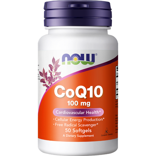 фото NOW Foods CoQ10 100 mg 50 капсул