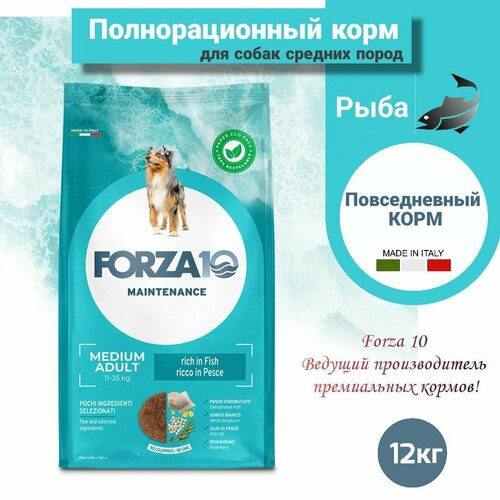 фото Сухой корм для собак Forza10 MEDIUM ADULT MAINTENANCE средних пород /рыба /12кг