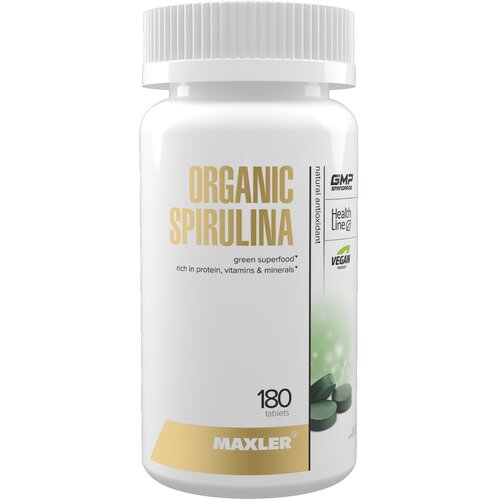 фото MAXLER Organic Spirulina таб., 135 г, 180 шт.