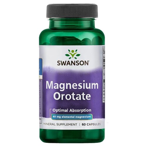 фото Swanson Magnesium Orotate 40 mg (Магний оротат 40 мг) 60 капсул (Swanson)