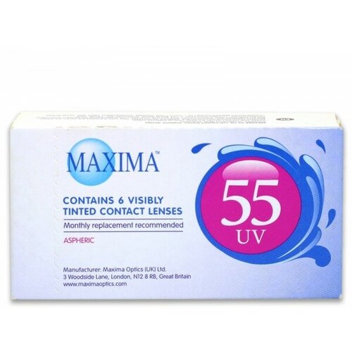 фото Контактные линзы Maxima 55 UV Aspheric, 6 шт., R 8,9, D -1,25