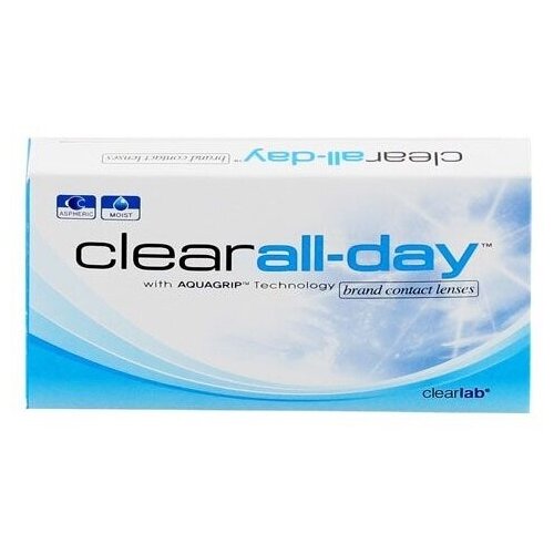 фото Контактные линзы Clearlab Clear All-day, 6 шт., R 8,6, D -5, 1 уп.