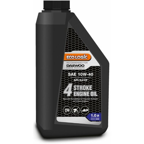 Масло для садовой техники Daewoo Power Products 4 Stroke Engine Oil SAE 10W-40 SJ/CF, 1 л фото