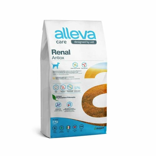 фото Сухой корм для собак Alleva Care Renal-Antiox 2 кг, при почечной недостаточности и мочекаменной болезни