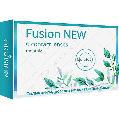 фото Контактные линзы OKVision Fusion New Multifocal, 6 шт., R 8,6, D -3,75, ADD: средняя, ADD: +2.00 D