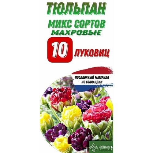 Тюльпан Луковица, Микс махровых сортов, 10шт (LeFlower) фото