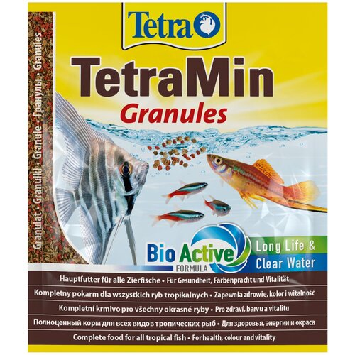 фото Сухой корм  для  рыб, рептилий Tetra TetraMin Granules, 20 мл, 15 г