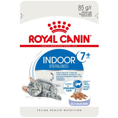 фото Влажный корм для стерилизованных пожилых кошек Royal Canin для живущих в помещении 85 г (кусочки в желе)