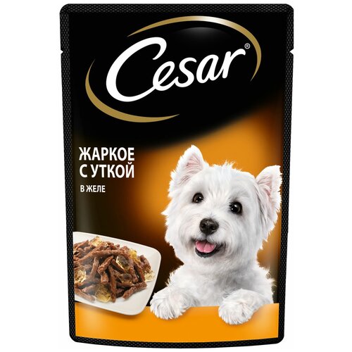 фото Влажный корм для собак Cesar утка 1 уп. х 2 шт. х 85 г (для средних и крупных пород)