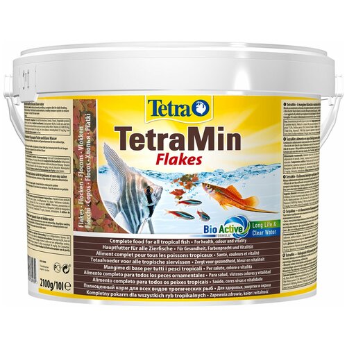 фото Сухой корм  для  рыб, ракообразных Tetra TetraMin flakes, 10 л, 2.1 кг