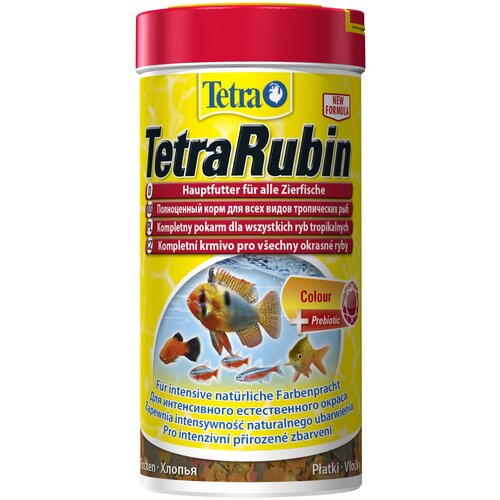 фото Сухой корм  для  рыб, рептилий, ракообразных Tetra TetraRubin Flakes, 250 мл, 52 г