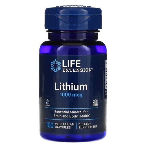 фото Капсулы Life Extension Lithium, 50 г, 1000 мкг, 100 шт.