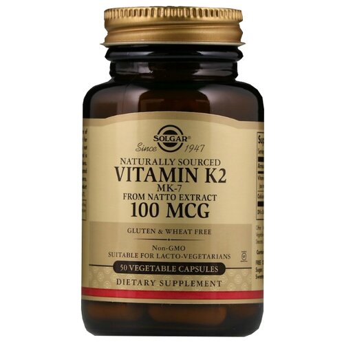 фото Solgar Vitamin К2 капс., 100 мкг, 100 г, 50 шт.