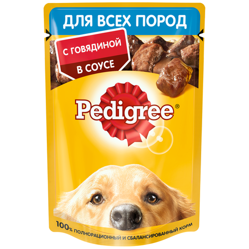 фото Влажный корм для собак Pedigree говядина 1 уп. х 10 шт. х 85 г