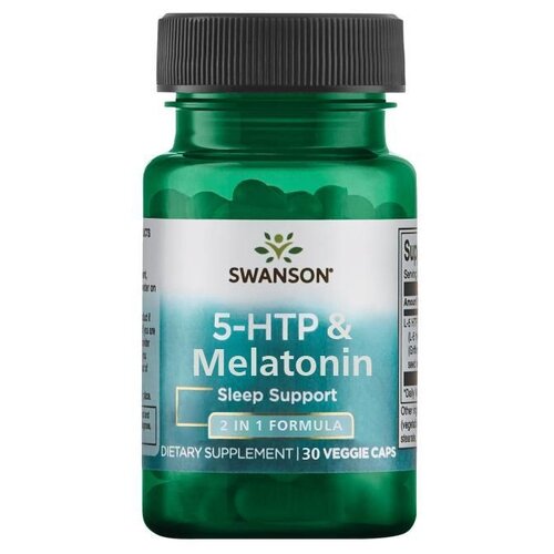 фото 5-HTP + Melatonin, 100 мл, 100 г, 30 шт.