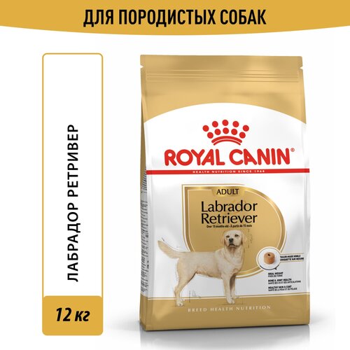 фото Сухой корм Royal Canin Labrador Retriever Adult (Лабрадор Ретривер Эдалт) для взрослых собак породы Лабрадор ретривер от 1 года до 8 лет, 12 кг