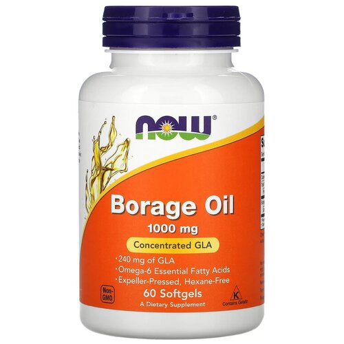 фото Borage oil капс., 1000 мг, 180 г, 60 шт.