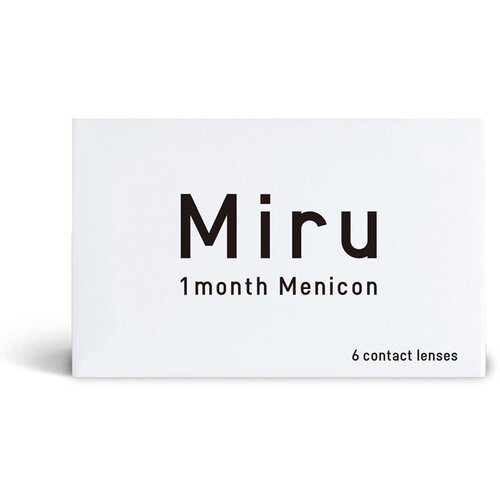 фото Контактные линзы Menicon Miru 1month, 6 шт., R 8,3, D -0,5, прозрачный, 1 уп.