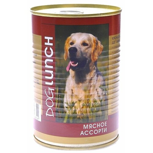 фото Влажный корм для собак Dog Lunch мясное ассорти 1 уп. х 1 шт. х 410 г