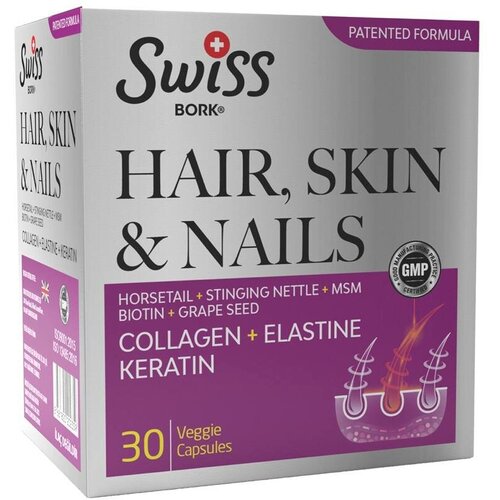 фото Витамины для волос кожи и ногтей Swiss Bork Hair Skin & Nails