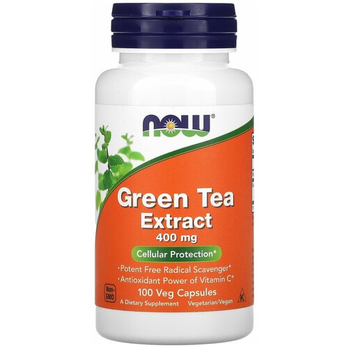 фото Green Tea Extract, 400 мг, 110 г, 100 шт.