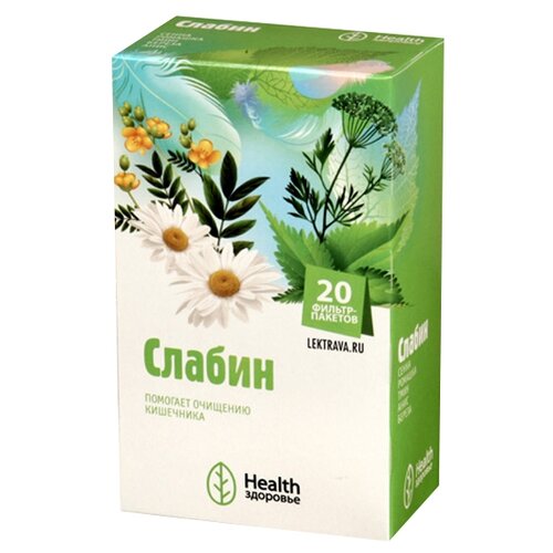 фото Здоровье Health сбор Слабин ф/п, 40 г, 20 шт.