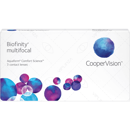 фото Контактные линзы CooperVision Biofinity Multifocal, 3 шт., R 8,6, D -0,25, ADD: +1.50 N, прозрачный, 1 уп.