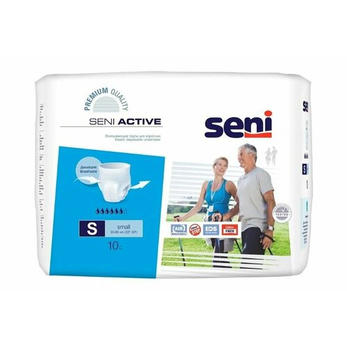 фото Впитывающие трусы для взрослых Seni Active, S, 10 шт.