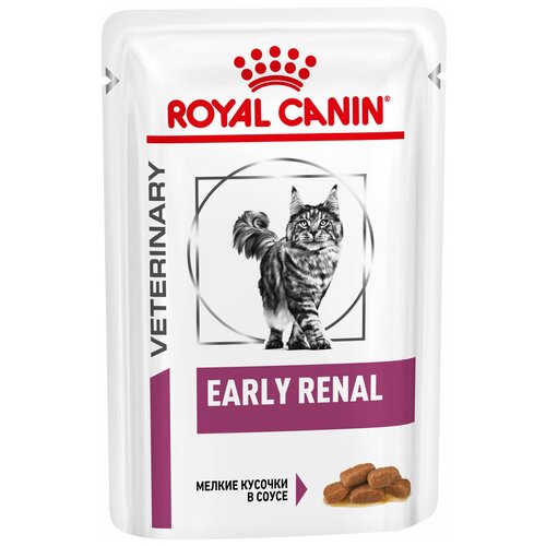 фото корм для кошек Royal Canin при проблемах с почками 12 шт. х 85 г (кусочки в соусе)