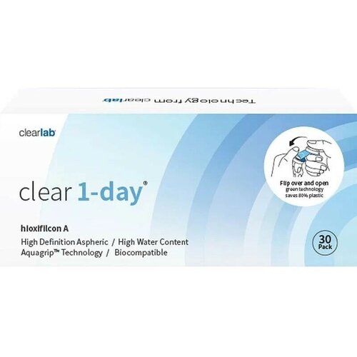 фото Контактные линзы Clearlab Clear 1-day, 30 шт., R 8,7, D +5, 1 уп.