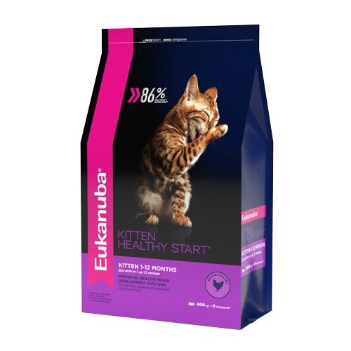 фото Сухой корм для котят Eukanuba Healthy start, с курицей 2 шт. х 400 г