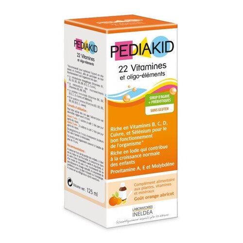 фото PEDIAKID 22 Vitamins and Oligo-elements фл., 125 мл, 150 г, апельсин