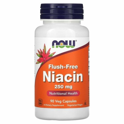 фото Now Niacin Flush-Free 250 mg 90 капс.