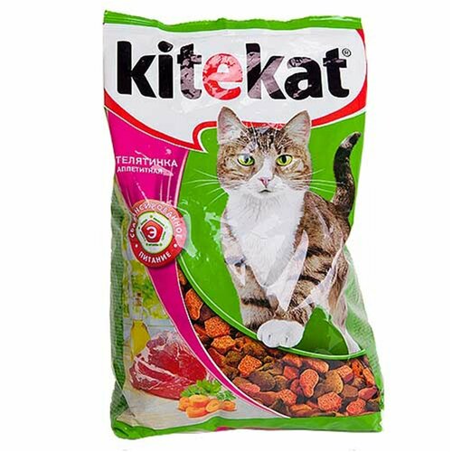 фото KiteKat Корм для кошек сухой Телятинка 350 гр, заказать за 399 рублей