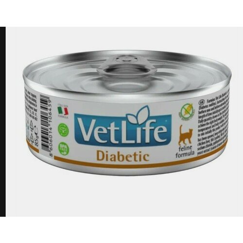 фото Влажный корм Farmina Vet Life Diabetic для кошек при диабете, 85 г