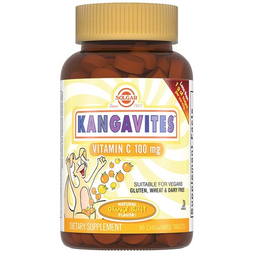 фото Solgar Kangavites Vitamin C таб., 100 г, 90 шт., апельсин