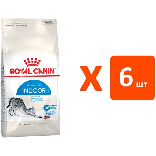 фото Royal Canin Indoor 27 Корм сухой для взрослых кошек живущих в помещении 2 кг (6 шт.)