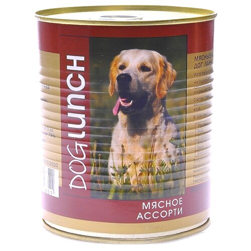 фото Влажный корм для собак Dog Lunch мясное ассорти 1 уп. х 1 шт. х 750 г