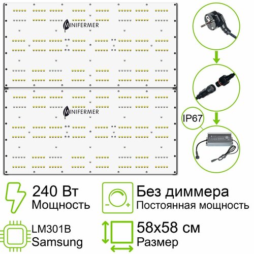 фото Комплект Quantum board 301b 240 Вт (2х120) MiniFermer 3559