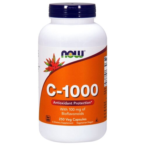 фото C-1000 with Bioflavonoids капс., 250 мл, 480 г, 250 шт.